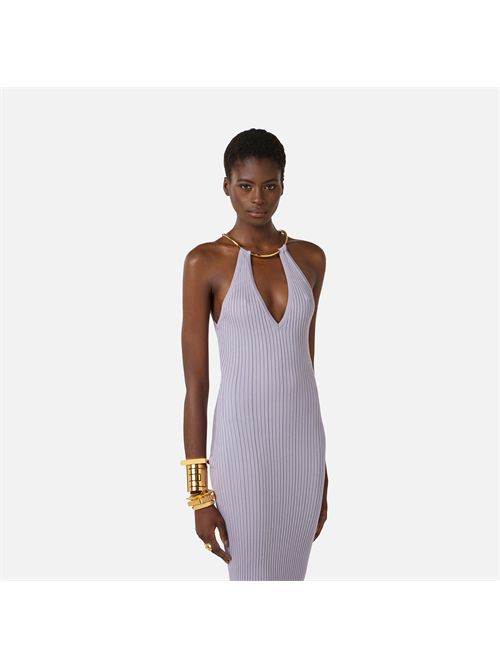 Abito in maglia à jour con dettaglio gioiello ELISABETTA FRANCHI | AM16S61E2/EV7